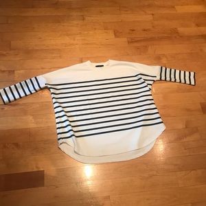 Tuckernuck White and Blue striped shirt